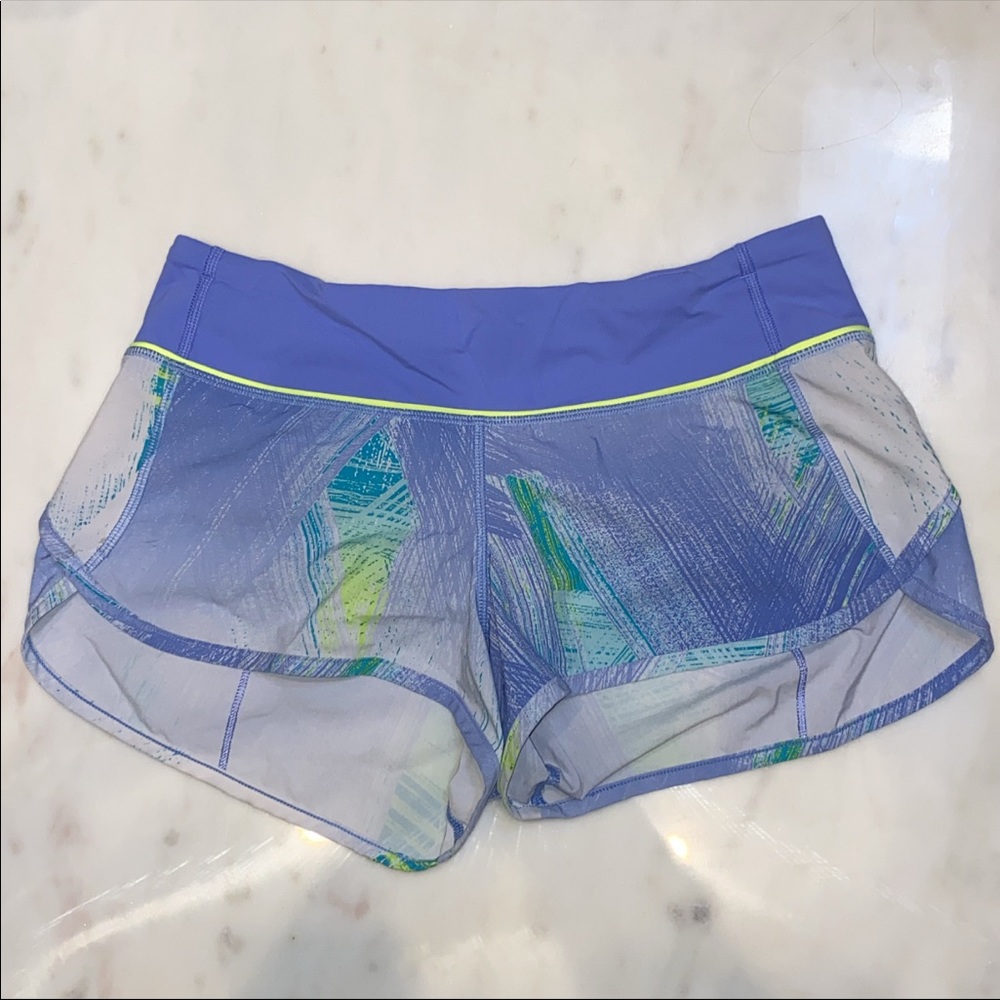 Lululemon Speed Shorts: size 4
